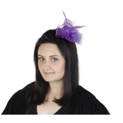 MICA Festival Minihut Mit Pailetten, Federn Und Tüll - Lila