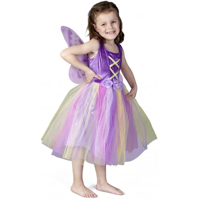 MICA Festival Kostüm - Lilafarbene Blumenfee - Für Kinder - 2-teilig - Verschiedene Größen 1 MICA Festival Kostüm - Lilafarbene Blumenfee - Für Kinder - 2-teilig - Verschiedene Größen
