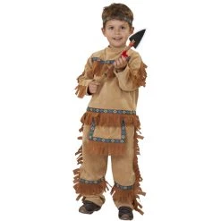 MICA Festival Kostüm - Kleiner Indianer - Für Kinder - 3-teilig - Verschiedene Größen