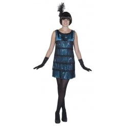 MICA Festival Kostüm - Charleston - Für Erwachsene - 2-teilig - Verschiedene Größen