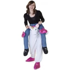 MICA Festival Huckepack-Kostüm - Einhorn - Für Erwachsene