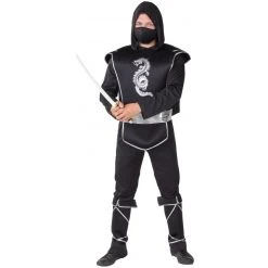 MICA Festival Kostüm - Ninja - Für Erwachsene - 5-teilig - Verschiedene Größen