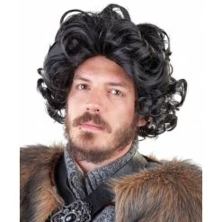 MICA Festival Perücke Für Erwachsene - Schwarze Locken