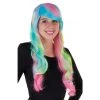 MICA Festival Langhaarperücke Für Erwachsene - Regenbogen