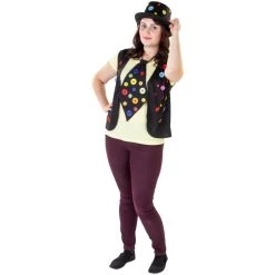 MICA Festival Weste - Knöpfe - Einheitsgröße Für Damen Und Herren