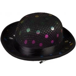 MICA Festival Mini-Hut Mit Clip - Schwarz Mit Bunten Punkten
