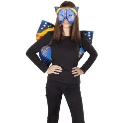 MICA Festival Faschingsset - Blauer Schmetterling - Für Erwachsene - 2-teilig -Mica Decorations Geschäft 209584 1