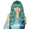 MICA Festival Langhaarperücke Für Erwachsene - Grün/blau