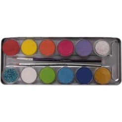 Sonstiger Hersteller Schminkset - Eisprinzessin - Profi-Aqua Make-up Inkl. Zubehör