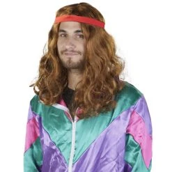 MICA Festival Langhaarperücke - Mit Stirnband - Für Herren