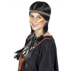 MICA Festival Langhaarperücke Für Erwachsene - Amerikanische Ureinwohner