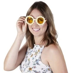 MICA Festival Brille - Gänseblümchen Hippie - Für Erwachsene