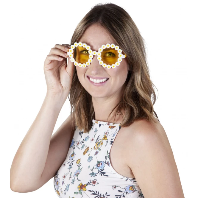 MICA Festival Brille - Gänseblümchen Hippie - Für Erwachsene 1 MICA Festival Brille - Gänseblümchen Hippie - Für Erwachsene