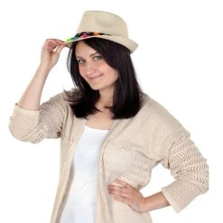 MICA Festival Strohhut - Mit Tasseln - Für Erwachsene