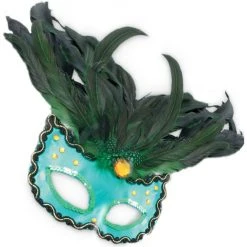 Fries Augenmaske - Mit Federn - 1 Stück