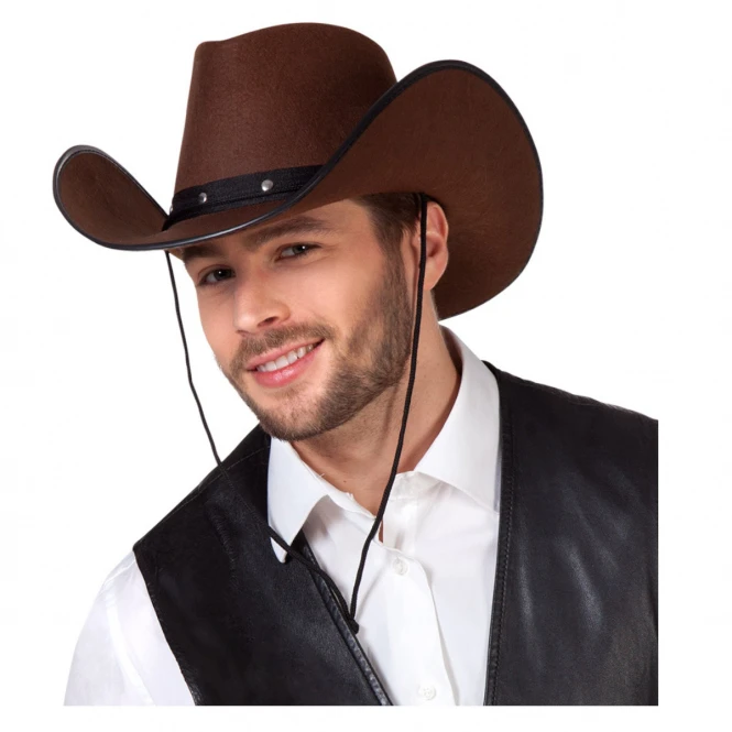 Boland Cowboyhut - Wichita - Für Erwachsene - Braun 2 Boland Cowboyhut - Wichita - Für Erwachsene - Braun – Bild 2