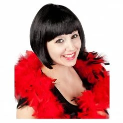 MICA Festival Perücke Für Erwachsene - Schwarzer Bob