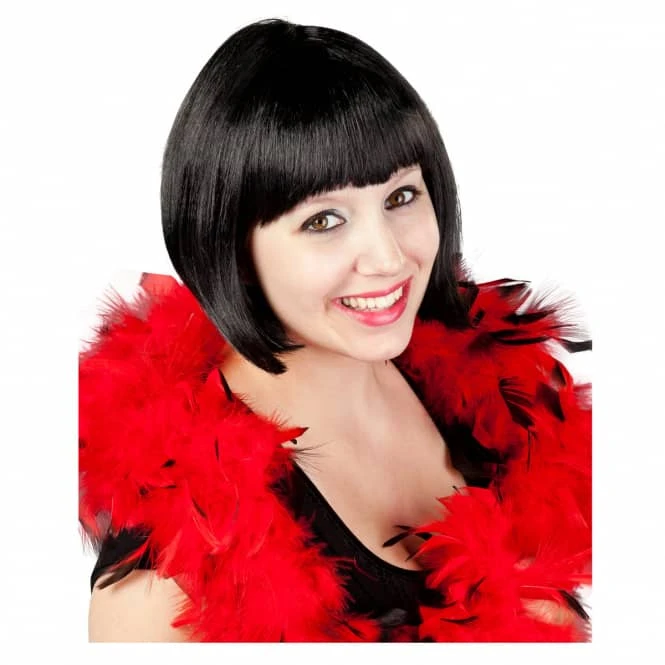 MICA Festival Perücke Für Erwachsene - Schwarzer Bob 1 MICA Festival Perücke Für Erwachsene - Schwarzer Bob