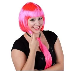 MICA Festival Perücke Für Erwachsene - Neonpinker Bob