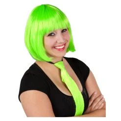 MICA Festival Perücke Für Erwachsene - Neongrüner Bob