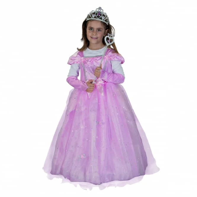 MICA Festival Kostüm - Rosafarbene Prinzessin - Für Kinder - 2-teilig - Verschiedene Größen 1 MICA Festival Kostüm - Rosafarbene Prinzessin - Für Kinder - 2-teilig - Verschiedene Größen