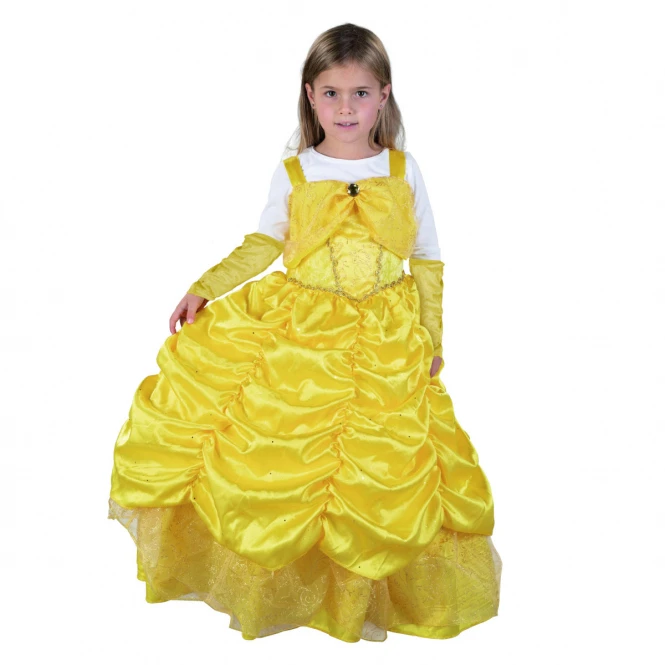 MICA Festival Kostüm - Goldprinzessin - Für Kinder - 2-teilig - Verschiedene Größen 1 MICA Festival Kostüm - Goldprinzessin - Für Kinder - 2-teilig - Verschiedene Größen