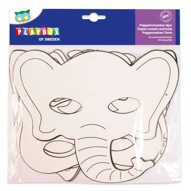 Sonstiger Hersteller Pappmasken - Tiere - 16 Stück 2 Sonstiger Hersteller Pappmasken - Tiere - 16 Stück – Bild 2