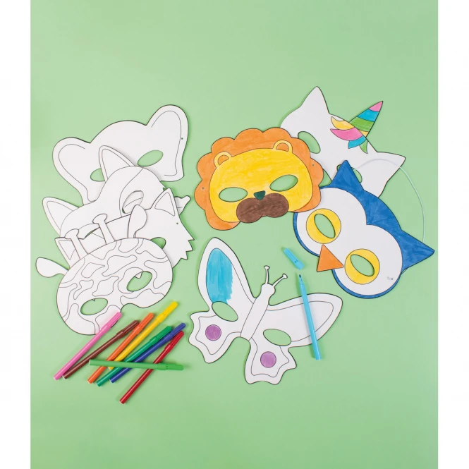 Sonstiger Hersteller Pappmasken - Tiere - 16 Stück 1 Sonstiger Hersteller Pappmasken - Tiere - 16 Stück