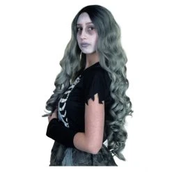 MICA Festival Langhaarperücke Für Erwachsene - Schwarz/grau