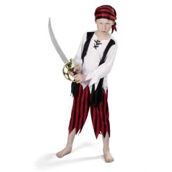 MICA Festival Kostüm - Piratenjunge - Für Kinder - 3-teilig - Verschiedene Größen