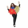 MICA Festival Kostüm - Bunter Clown - Für Erwachsene - Einheitsgröße Für