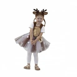 MICA Festival Kostüm - Rentier - Für Kinder - 2-teilig - Verschiedenen Größen
