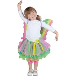 MICA Festival Kostüm - Regenbogenfee - Für Kinder - 2-teilig