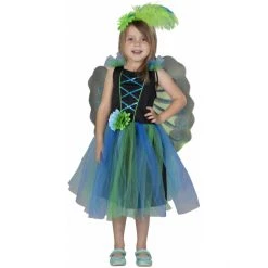 MICA Festival Kostüm - Pfauenfee - Für Kinder - 3-tlg - Verschiedene Größen