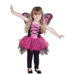 MICA Festival Kostüm - Schmetterling - Für Kinder - 2-teilig - Verschiedene Größen