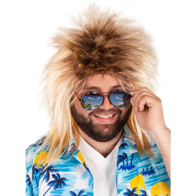 MICA Festival Perücke Für Erwachsene - Vokuhila - Blond 1 MICA Festival Perücke Für Erwachsene - Vokuhila - Blond