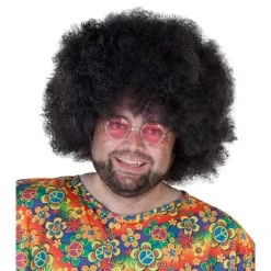 MICA Festival Perücke Für Erwachsene - Schwarzer Afro