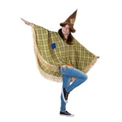 MICA Festival Kostüm - Poncho Vogelscheuche - Für Erwachsene - Einheitsgröße