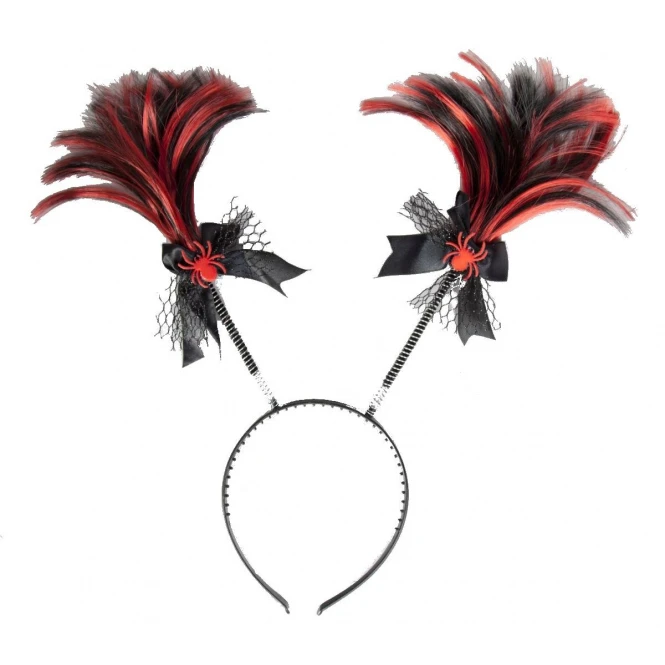 MICA Festival Haarreif - Spinnen - Schwarz/rot 1 MICA Festival Haarreif - Spinnen - Schwarz/rot