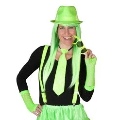 MICA Festival Langhaarperücke Für Erwachsene - Grün