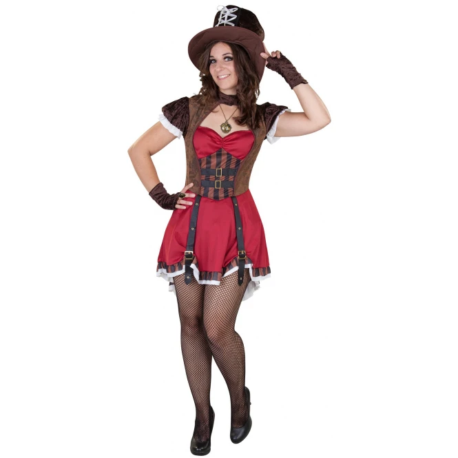 MICA Festival Kostüm - Steampunk Lady - Für Erwachsene - 3-teilig - Verschiedene Größen 1 MICA Festival Kostüm - Steampunk Lady - Für Erwachsene - 3-teilig - Verschiedene Größen