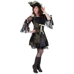 MICA Festival Kostüm - Piratenkönigin - Für Erwachsene - 4-teilig - Verschiedene Größen