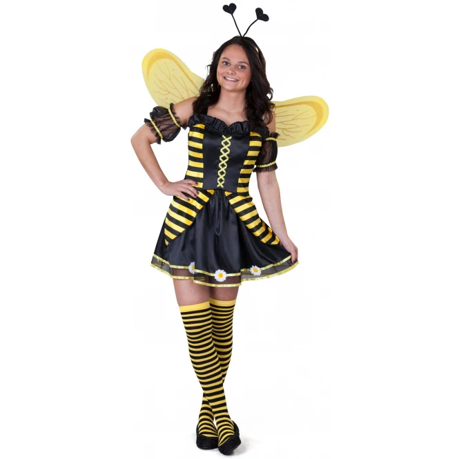 MICA Festival Kostüm - Honigbiene - Für Erwachsene - 4-teilig - Verschiedene Größen