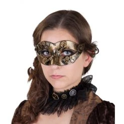 MICA Festival Augenmaske - Steampunk - Für Erwachsene - 15 X 7 Cm