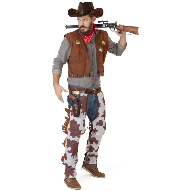 MICA Festival Kostüm - Cowboy - Für Erwachsene - 3-teilig - Verschiedene Größen 1 MICA Festival Kostüm - Cowboy - Für Erwachsene - 3-teilig - Verschiedene Größen