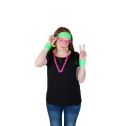 MICA Festival Faschingsschmuck - Halskette - Neonpink