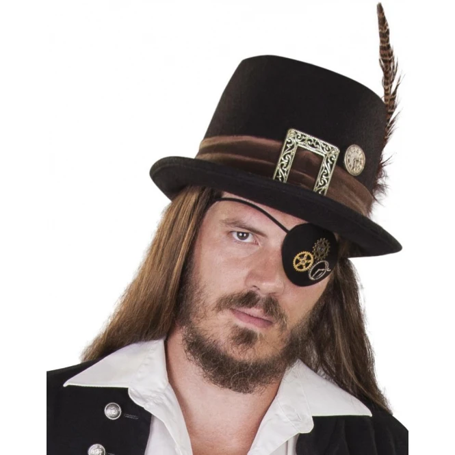 MICA Festival Augenklappe - Steampunk - 8 X 6 Cm 1 MICA Festival Augenklappe - Steampunk - 8 X 6 Cm