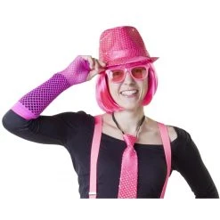 MICA Festival Fedora - Aus Polyester - Für Erwachsene - In Pink
