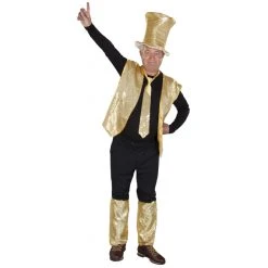 MICA Festival Faschingshut Mit Goldenen Pailletten - Für Erwachsene