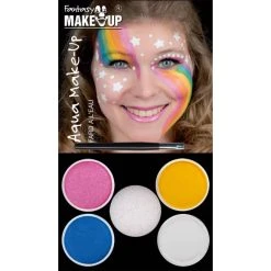 Hesse & Voormann GmbH Schminkset - Fantasy Aqua Make-Up - Einhorn - 6-teilig